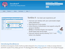 Tablet Screenshot of docubrain.com